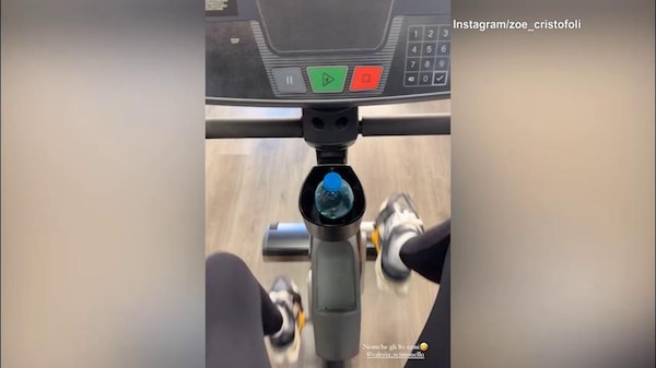 Lady Hernandez si allena in palestra