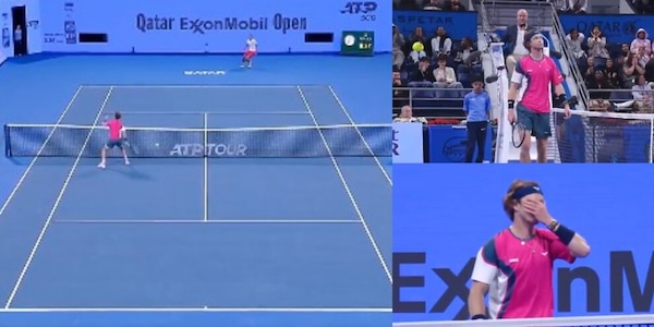 Rublev, l’errore sotto rete è imbarazzante a Doha: guarda il VIDEO