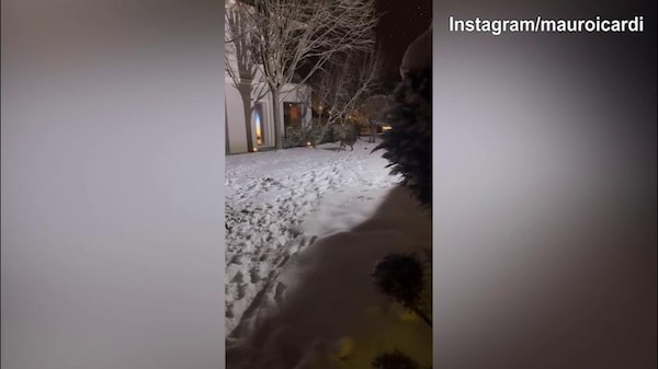 Turchia, quanta neve su Istanbul: le immagini da casa Icardi...