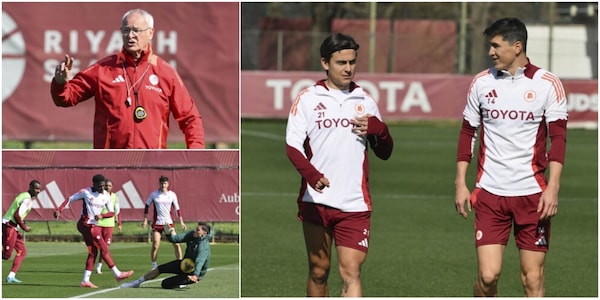 Roma, tra Dybala e Shomurodov prove di intesa: l'allenamento verso il Como
