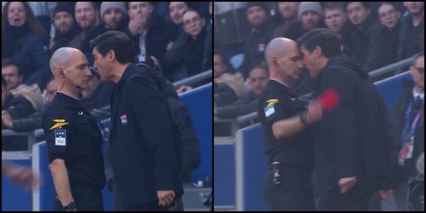 Fonseca testa a testa con l'arbitro: espulso durante Lione-Brest
