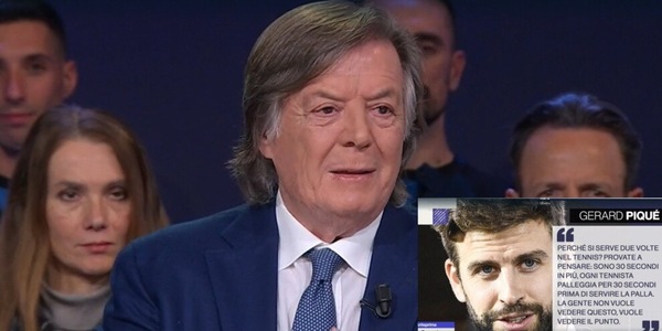 Panatta annichilisce Piqué in diretta tv sulla nuova Davis: “Deve stare attento…"