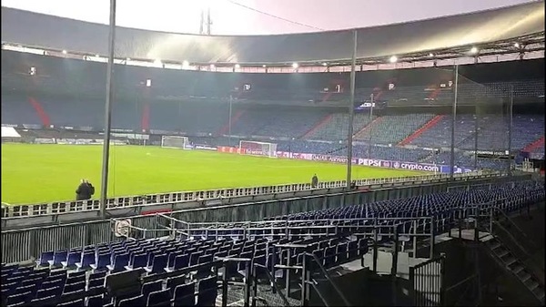 L'Inter a Rotterdam scopre lo stadio, tutte le immagini