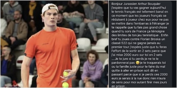 "Scommetto su di te, se perdi ti uccido": shock nel tennis, il post è virale
