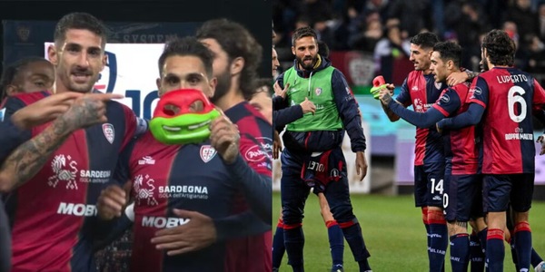 Cagliari, il commovente gesto di Viola dopo il gol: a chi era dedicata la maschera