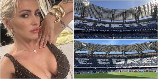"Anema e core" come la sua canzone: Serena Brancale si esalta al Maradona per la coreografia del Napoli