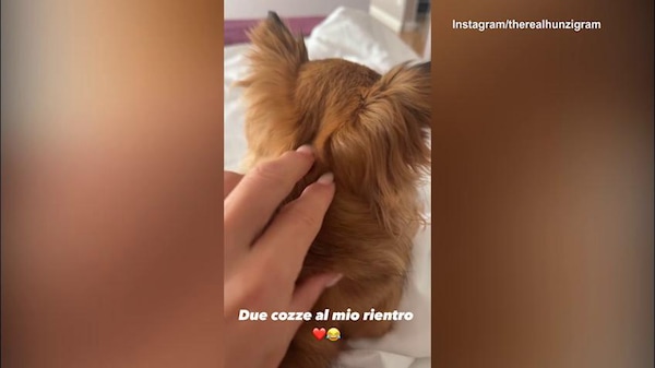 Michelle Hunziker, dolce rientro a casa