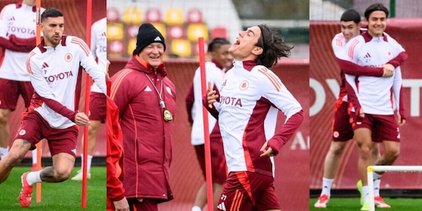 Roma, Dybala c'è: Pellegrini lo beffa, Ranieri ride e Soulé se lo coccola