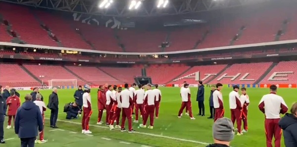 La Roma al San Mamés: walk around prima dell'Athletic Bilbao