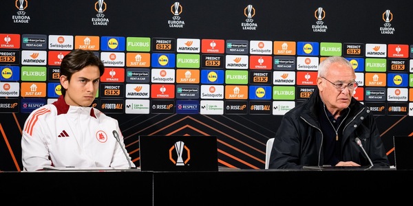 Ranieri prima di Athletic Bilbao-Roma: "Non pensiamo al pari, sennò perdiamo". Dybala: "Voglio un trofeo per i tifosi"