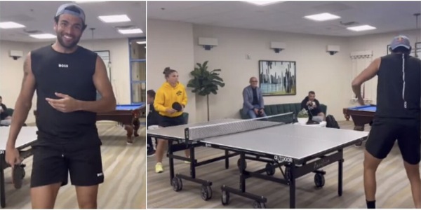 Berrettini, la sfida a ping pong con Sara Errani diventa virale: "Ma è nata a Pechino?"