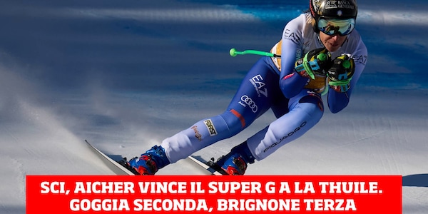Sci, Goggia e Brignone sul podio a La Thuile. Aicher vince il Super G