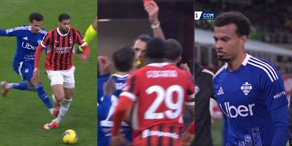 Follia Dele Alli in Milan-Como: esordio da dimenticare, rosso diretto dopo 10'!