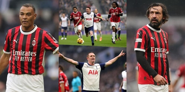 Le leggende di Milan e Tottenham danno spettacolo in campo