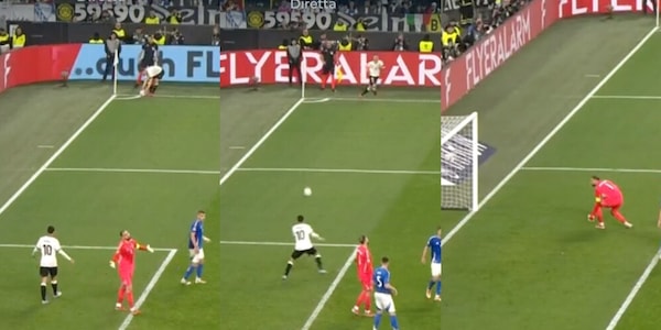 Clamoroso errore dell'Italia e gol assurdo della Germania: Musiala beffa Donnarumma