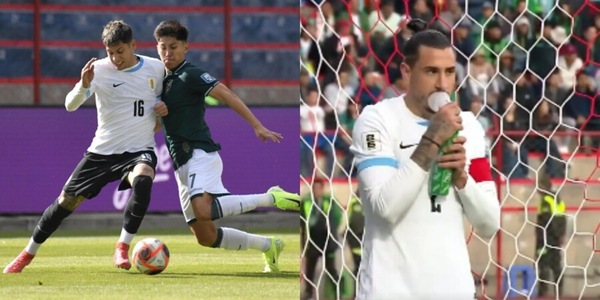 Incredibile in Bolivia-Uruguay, giocatori in campo con gli inalatori d'ossigeno