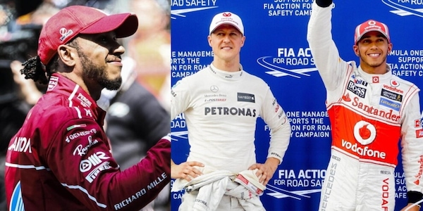 Hamilton ricorda Schumacher: l'aneddoto del 1996 emoziona i tifosi Ferrari