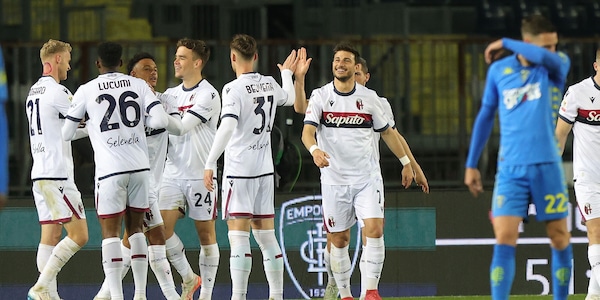Il Bologna travolge l'Empoli. Serie A, squalificati Conte e Inzaghi
