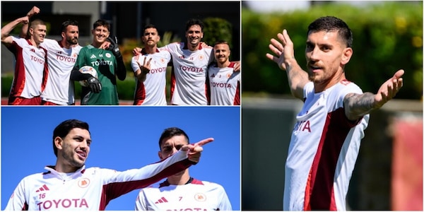 La Roma aspetta la Juve con il sorriso: allenamento sotto il sole di Trigoria