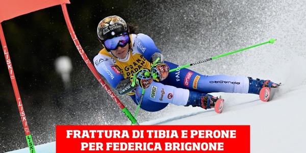Frattura di tibia e perone per Federica Brignone