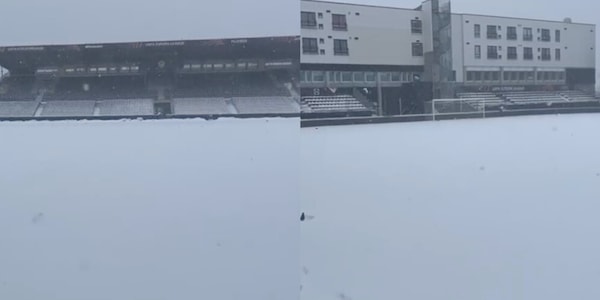 Lazio, le incredibili FOTO da Bodo: il campo è sommerso dalla neve