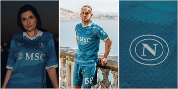 Napoli, la nuova maglia dedicata a Partenope: tutte le foto