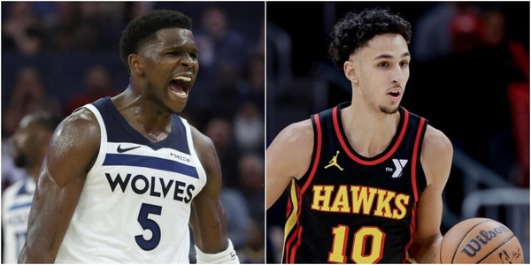 Edwards spinge Minnesota verso i playoff Nba, Risacher show con Atlanta