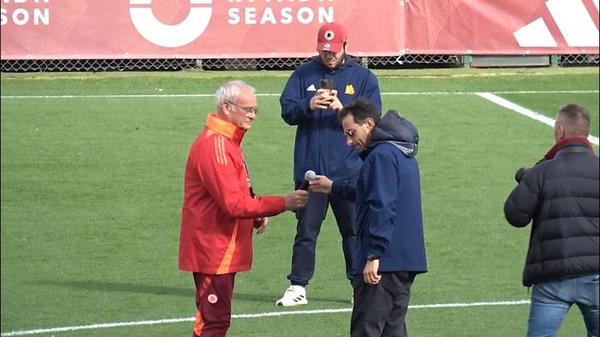 Roma, il saluto di Ranieri ai tifosi