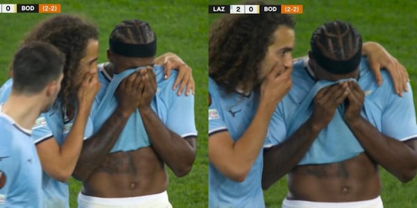 Tavares, nuovo infortunio: scoppia a piangere in campo. Il bellissimo gesto di Guendouzi e dell'Olimpico