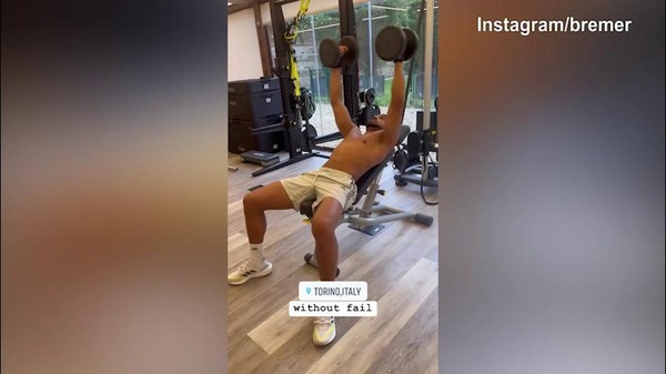 Juventus, Bremer continua a lavorare in palestra
