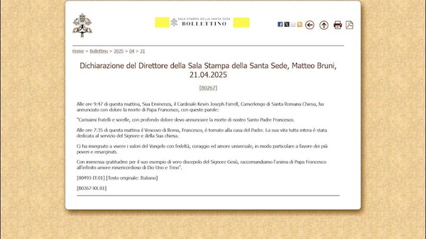 Morte Papa Francesco, rinviata Serie A e tutte le partite di oggi in Italia