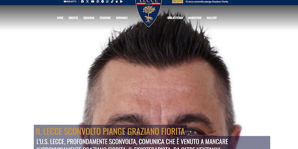 Lecce in lutto, rinviata la gara con l'Atalanta