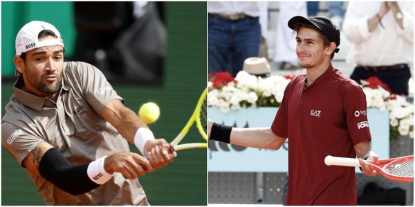 Atp Madrid, Berrettini più forte del dolore. Arnaldi show con Nole