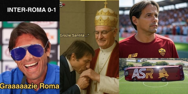 Le ironie social di Inter-Roma: Conte come Venditti, Ranieri Papa