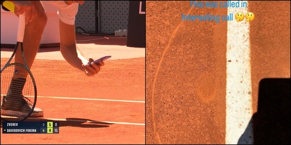 Zverev fotografa il segno della pallina e va dall’arbitro: “Non sono pazzo!”
