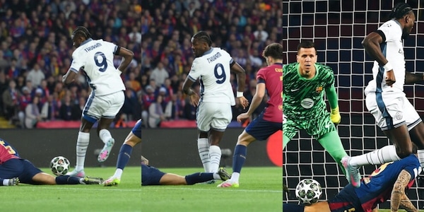 Clamoroso Thuram, gol di tacco dopo 30 secondi a Barcellona
