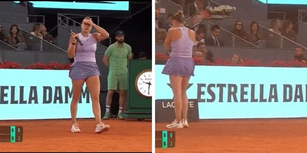 Sabalenka, che bufera a Madrid: piove, lei impazzisce e si rifiuta di servire. E l'avversaria...