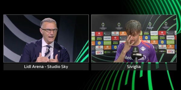 Ranieri in lacrime in diretta con Bergomi dopo il gol della Fiorentina: emozione a Siviglia