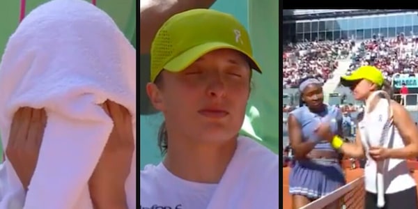 Gauff umilia Swiatek che la prende malissimo e scoppia a piangere in campo