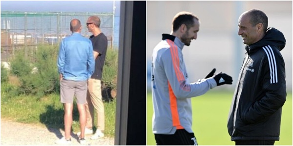 Allegri e Chiellini insieme a Livorno: lo scatto esclusivo