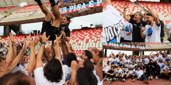 Il Pisa è promosso in Serie A, che festa a Bari: Inzaghi scatenato!
