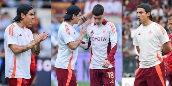 Dybala carica la Roma e sprona Soulé durante il riscaldamento