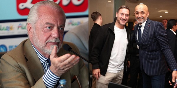 Spalletti: "Con De Laurentiis rapporto conflittuale. Totti? Super amici"