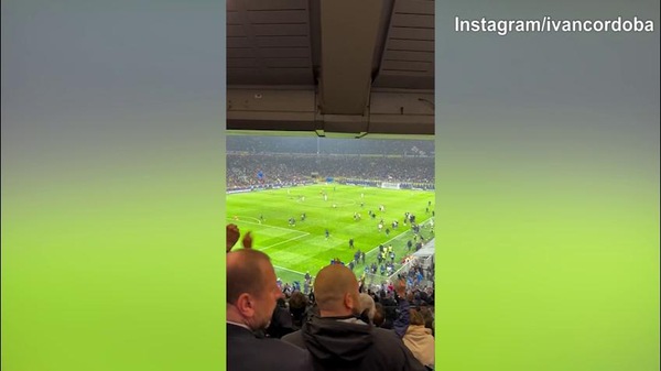 Inter, Cordoba esulta dalla tribuna: "Cose da..."