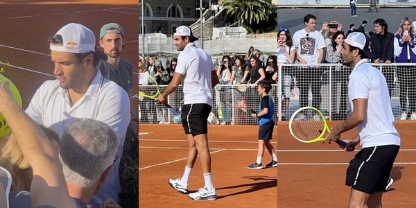 Berrettini, la fumata bianca durante lo show a Piazza del Popolo: "Eletto il Papa? Non sono io"