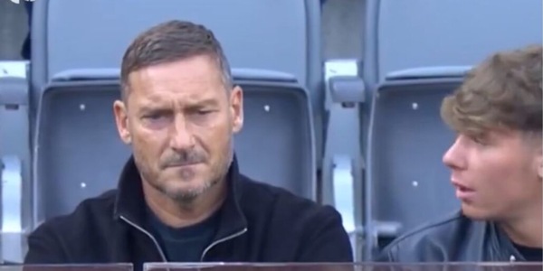 Totti agli Internazionali d'Italia con Noemi e Cristian per vedere Fognini