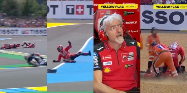 Bagnaia, caduta disastrosa a Le Mans: si ritira dalla Gara Sprint dopo due giri