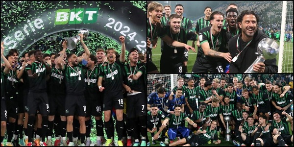 Il Sassuolo alza la Coppa Nexus: le foto della festa in campo