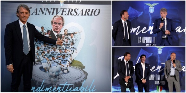 Lazio, che festa per il 25° anniversario dello scudetto: il racconto della serata