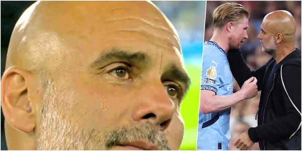 Guardiola in lacrime per il discorso da brividi d'addio di De Bruyne al Manchester City